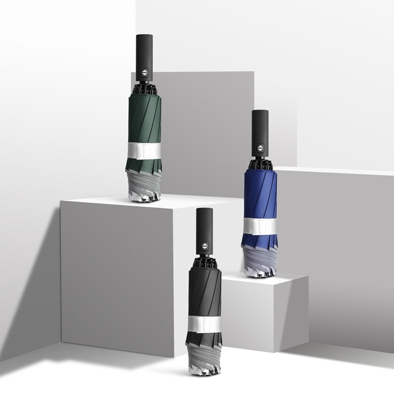 Compact Reversible Automatic Umbrella with UV Protection