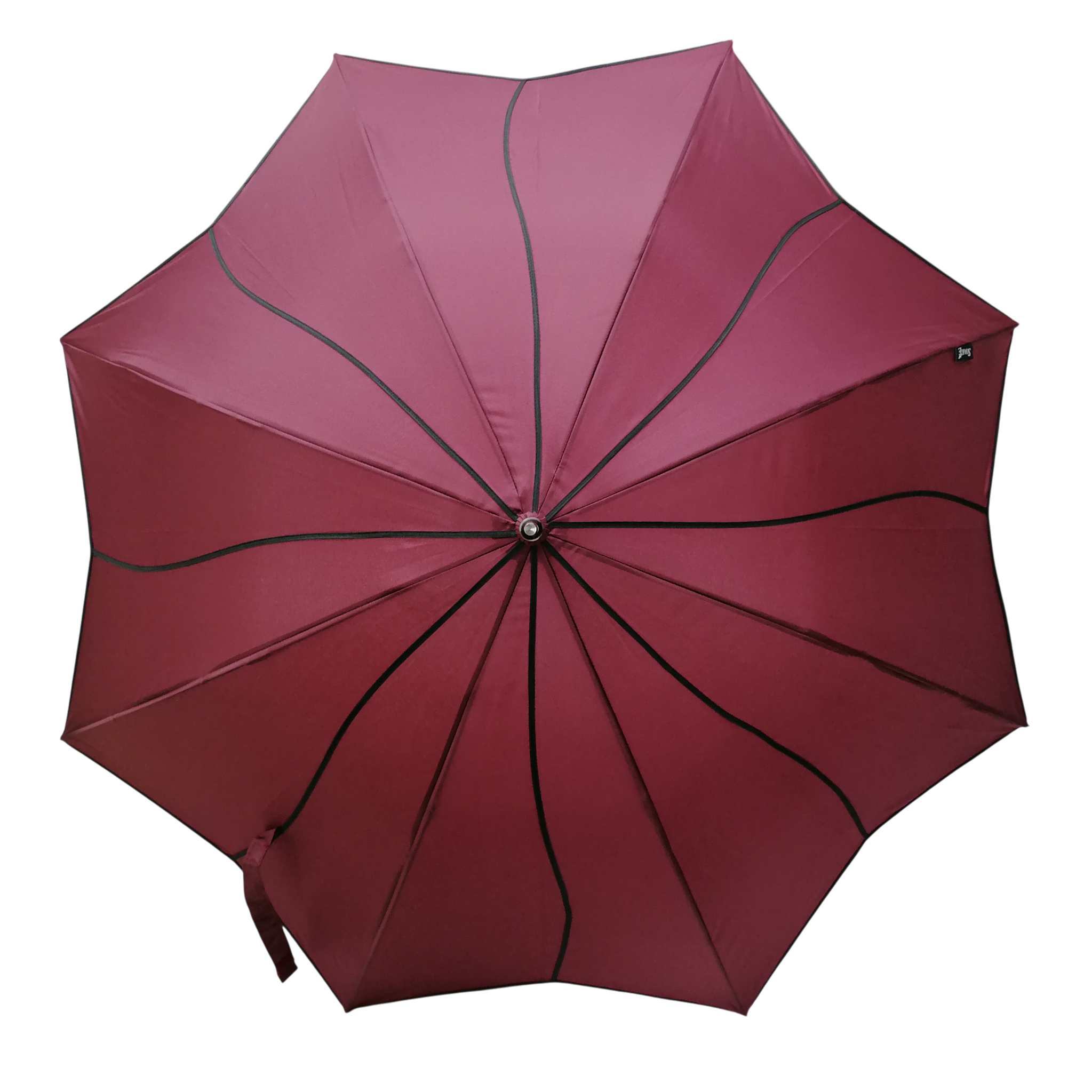 Everyday Swirl Stick Umbrella Burgundy