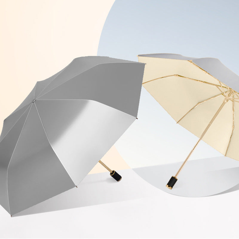 Double-layered Tri-fold Dual-use Umbrella