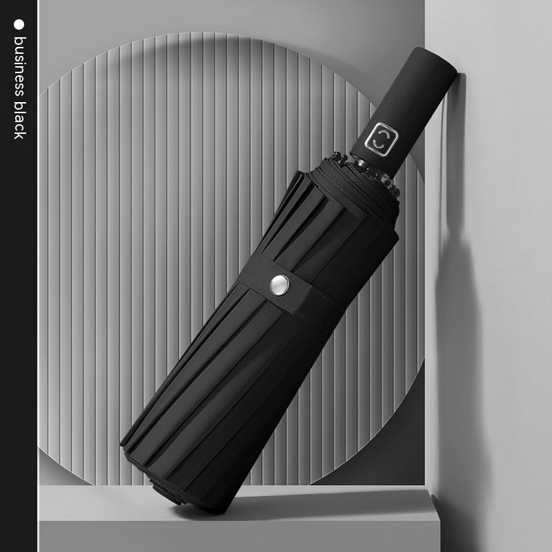 Large 16-bone Fully Automatic Reinforced Unisex Umbrella