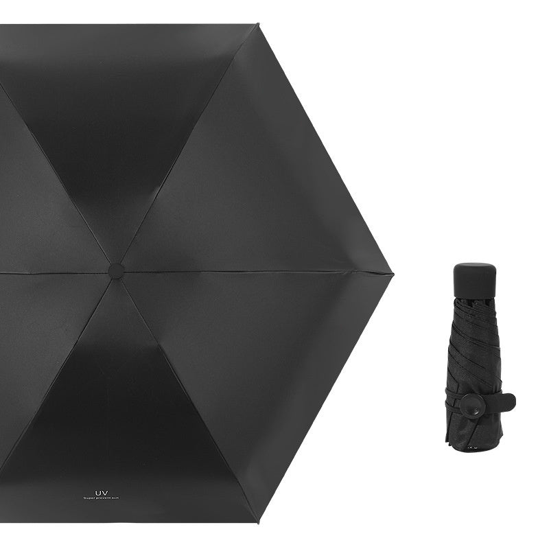 Mini five-fold super compact umbrella