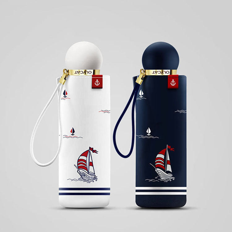 Nautically themed umbrella