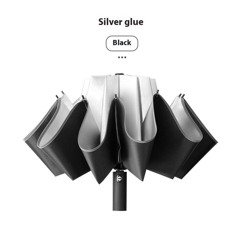Compact Reversible Automatic Umbrella with UV Protection