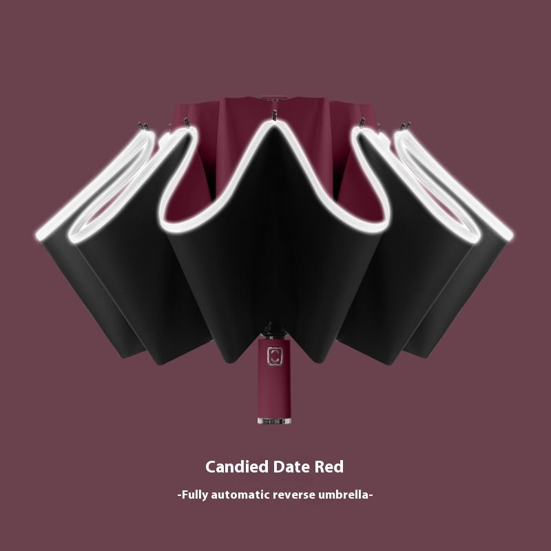 Luminous & Fully Reversible, 10 Bone Automatic Umbrella