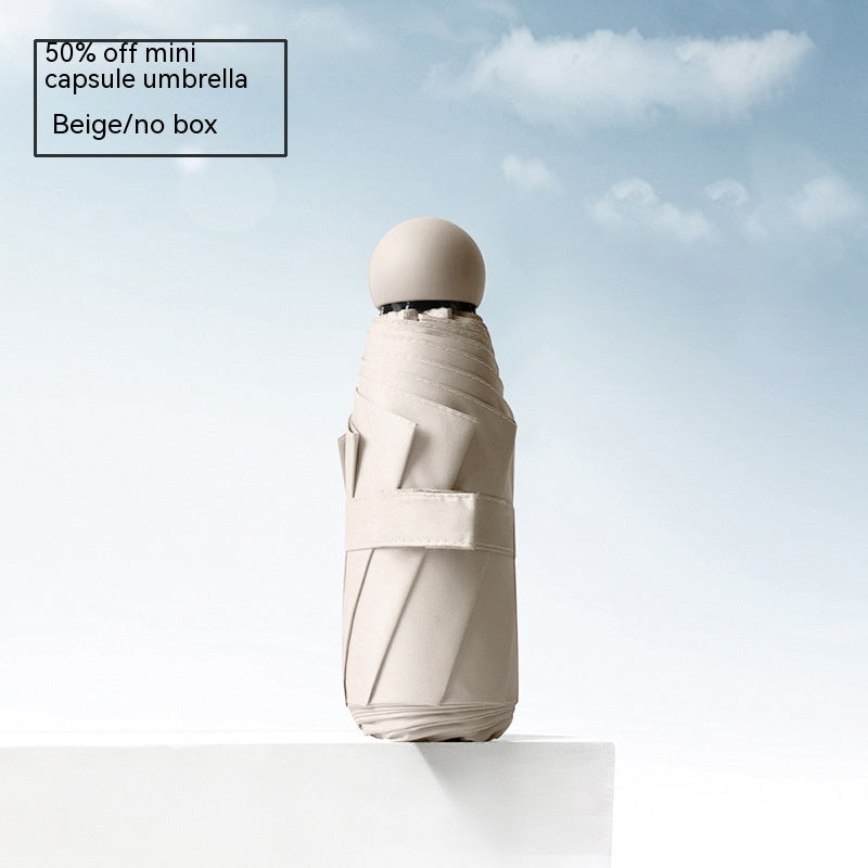 Portable Mini Pocket Capsule Sunshade