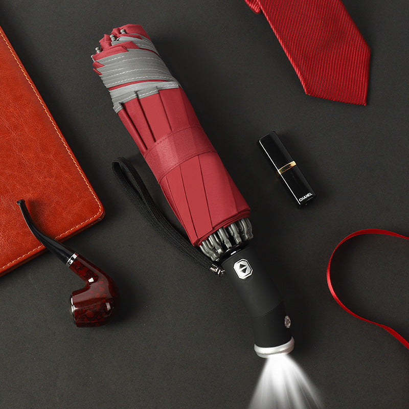One-Touch Auto Open & Close Reversible Folding Umbrella