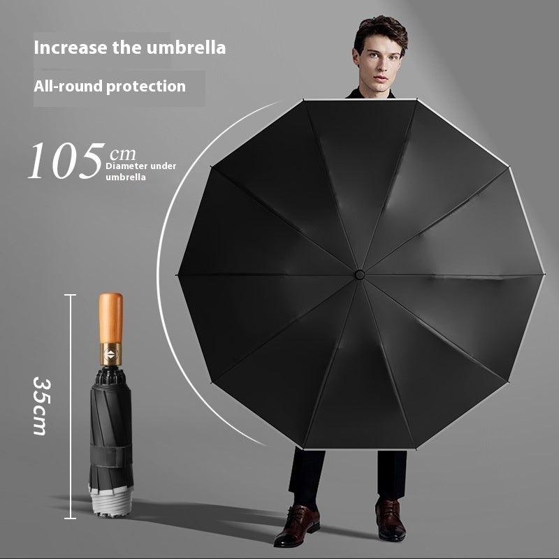 Wind-resistant Reinforced 10-bone Self-opening Umbrella