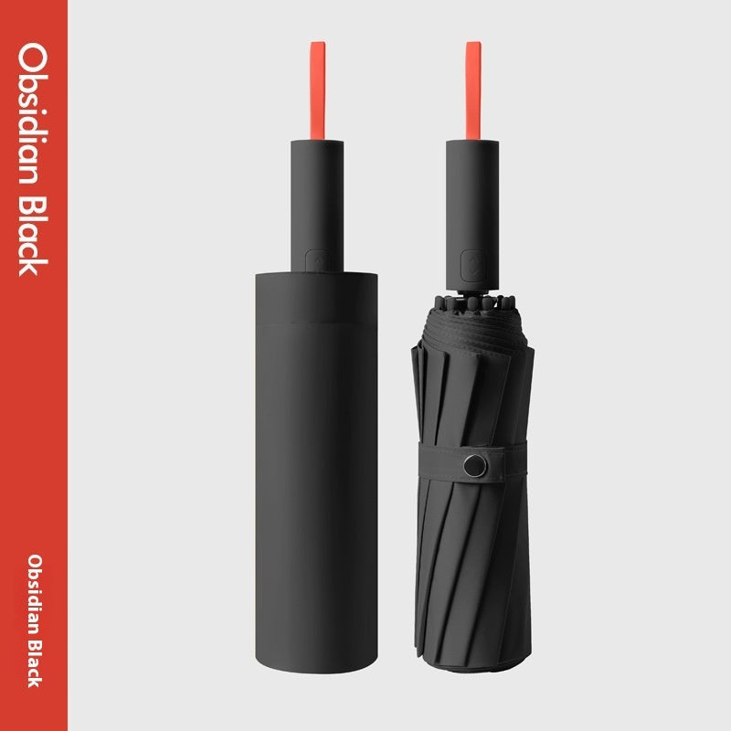 High-grade Double Black Rubber Umbrella
