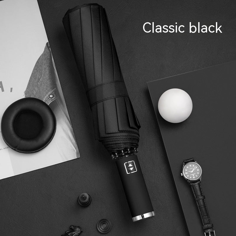 Large 16-bone Fully Automatic Reinforced Unisex Umbrella