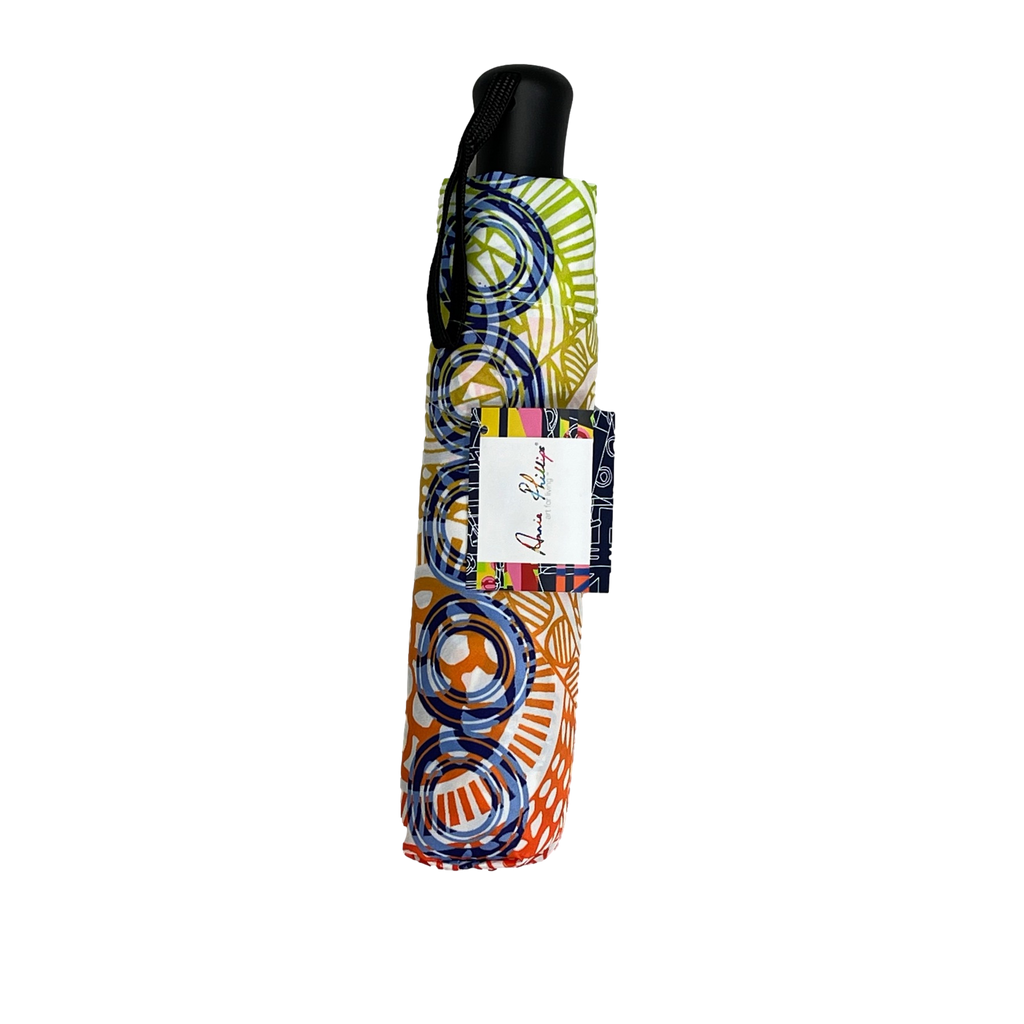 Annie Phillips Circles Folding Umbrella Ombre