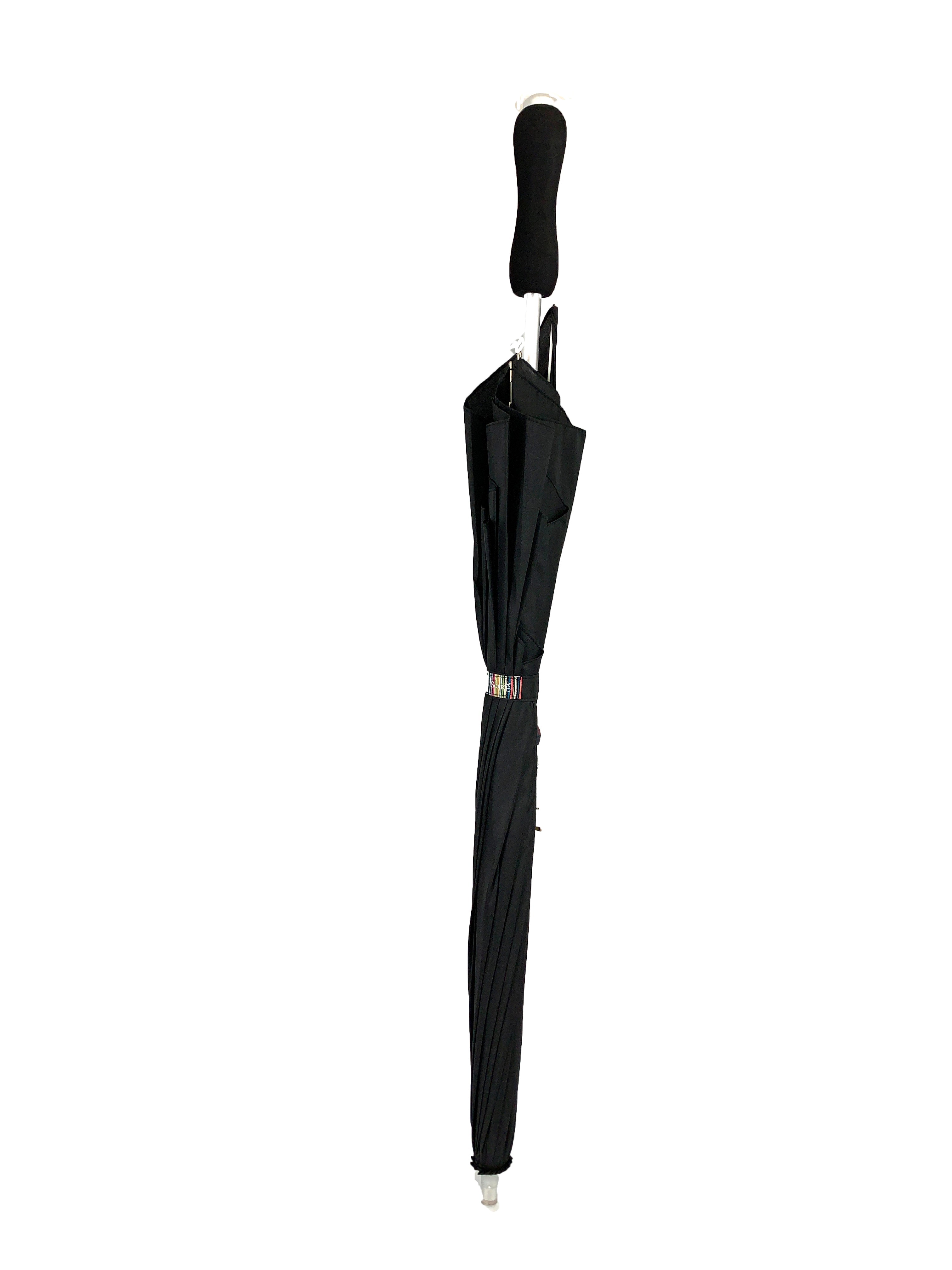 Boutique Heart Umbrella Black