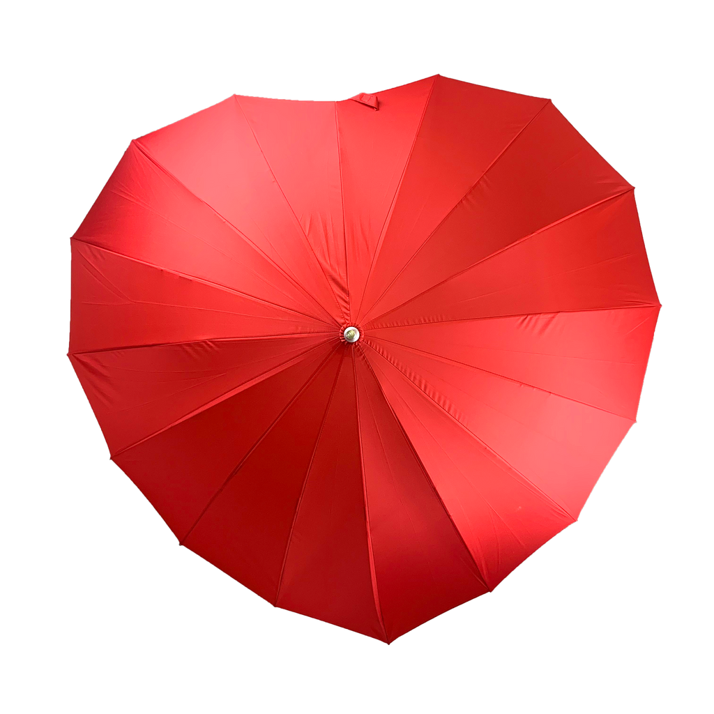 Boutique Heart Umbrella Red