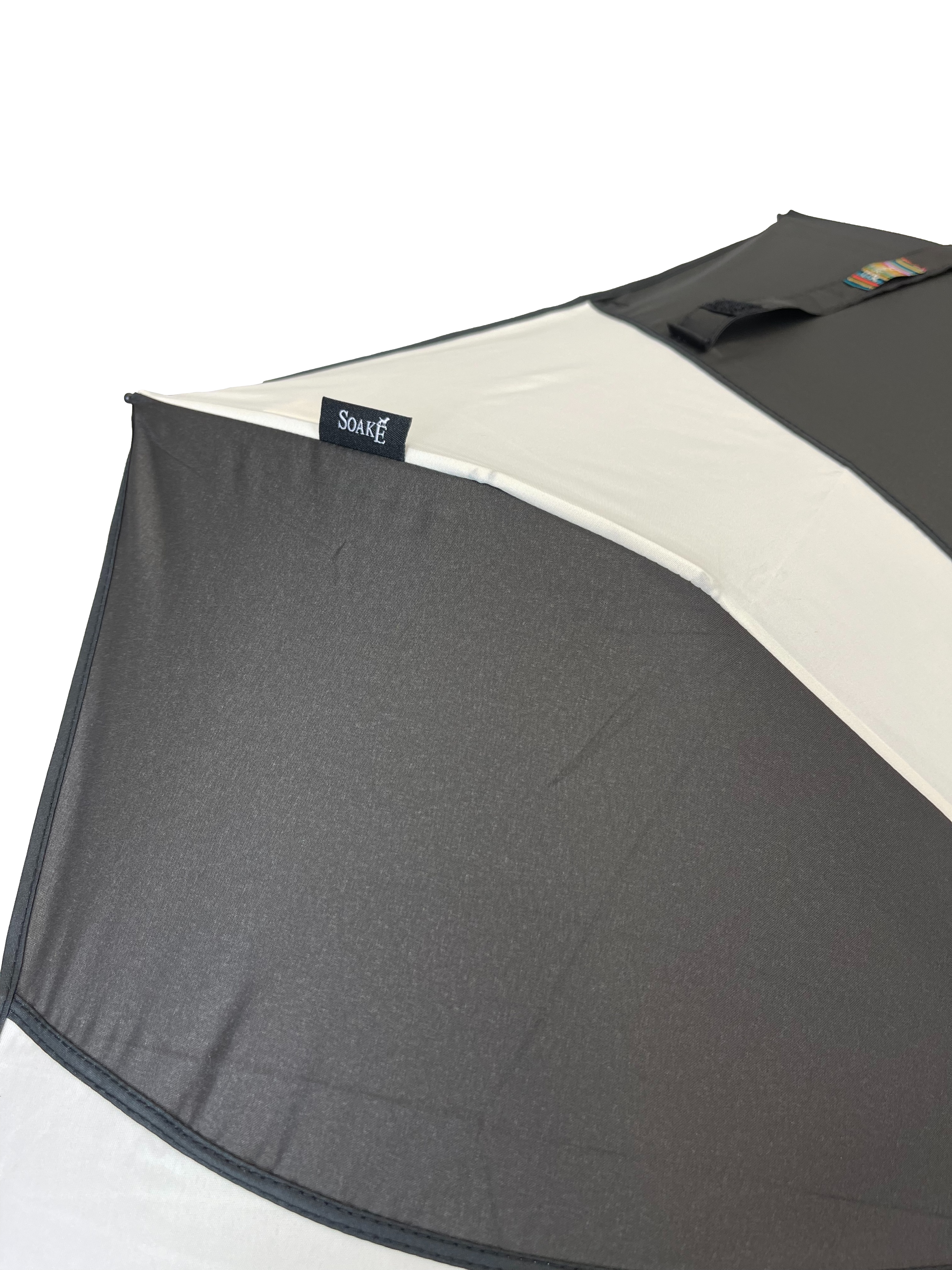 Everyday Swirl Folding Umbrella Black/Cream
