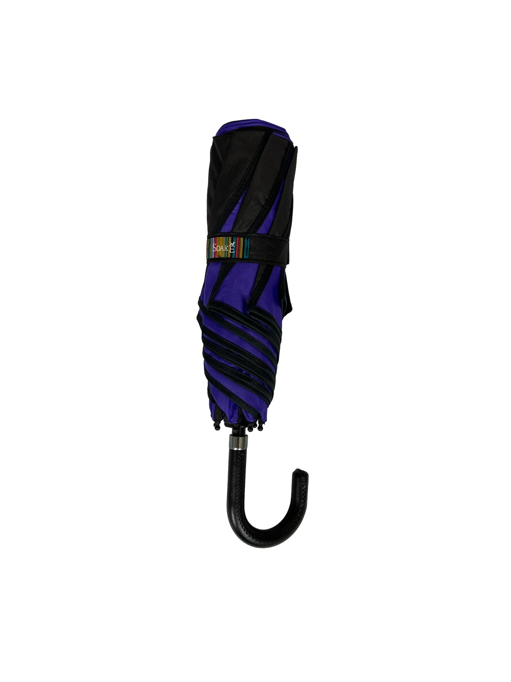 Everyday Swirl Folding Umbrella Purple/Black