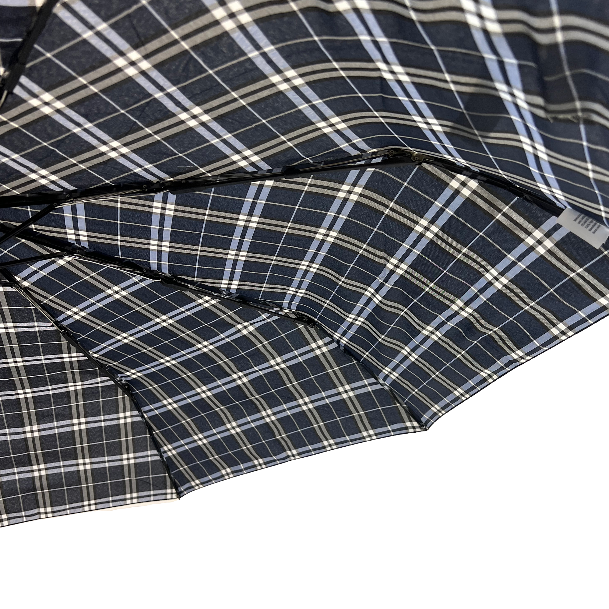Everyday Tartan Folding Umbrella Blue