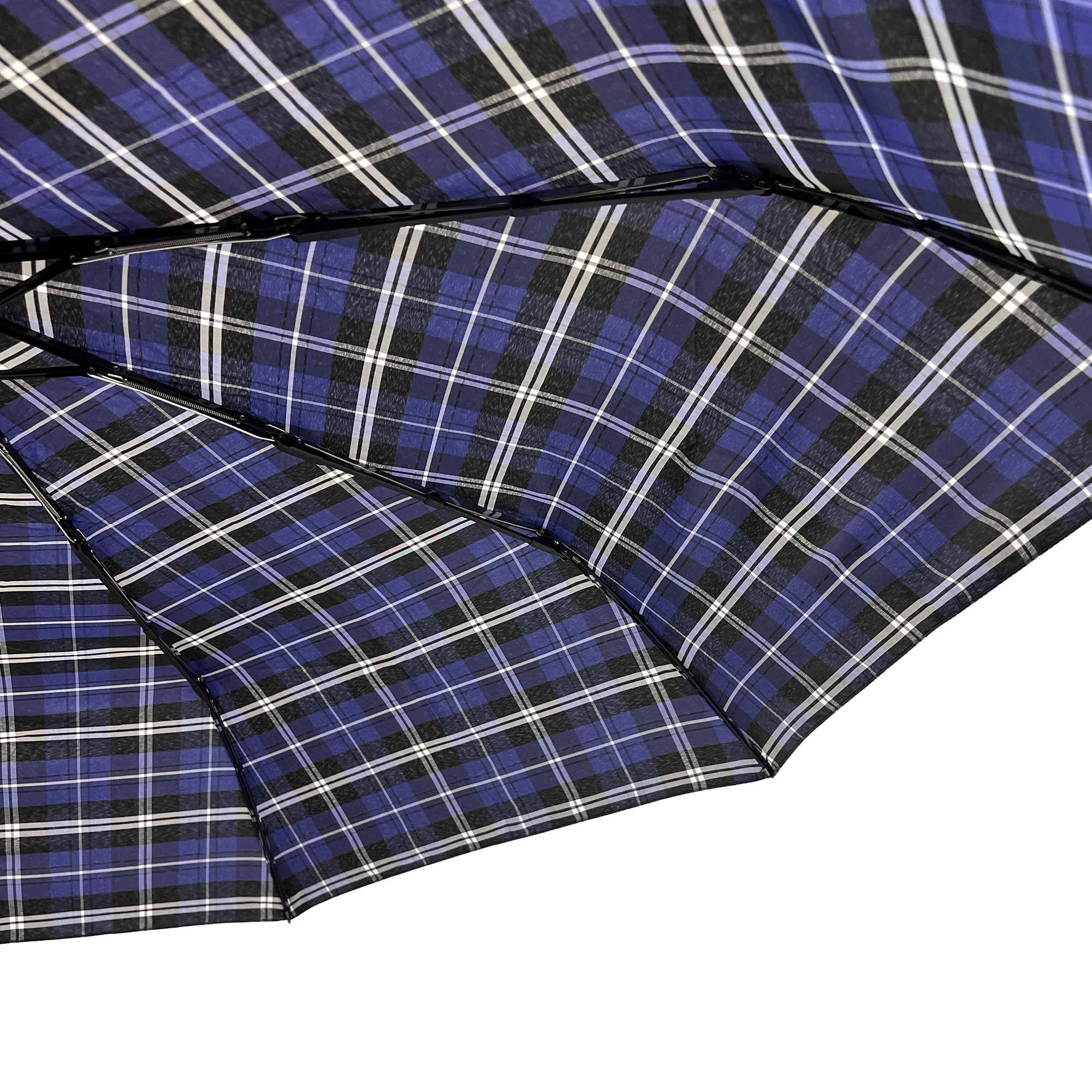 Everyday Tartan Folding Umbrella Purple