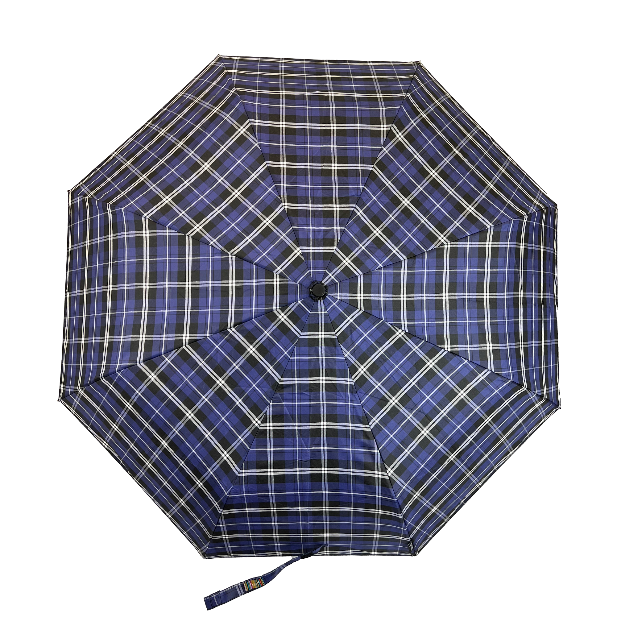 Everyday Tartan Folding Umbrella Purple