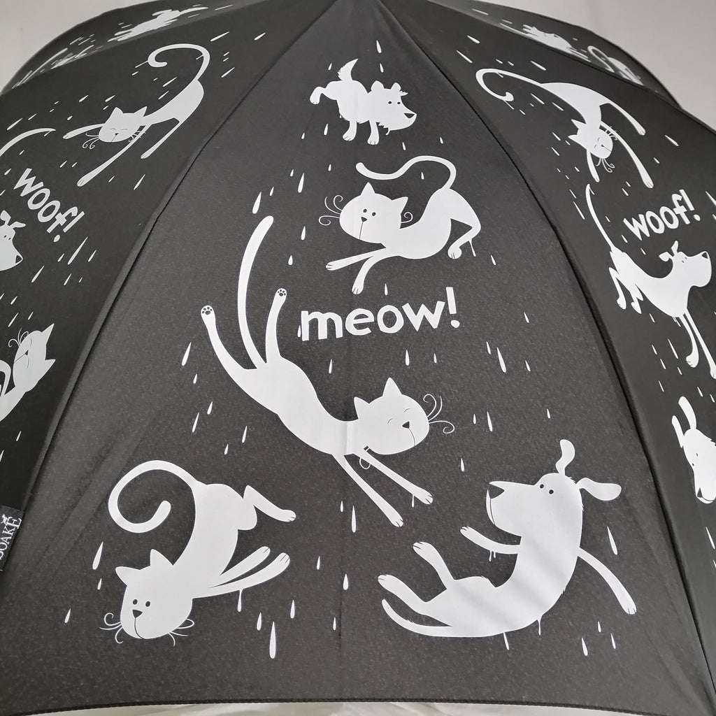 Everyday Raining Cats and Dogs Stick Umbrella
