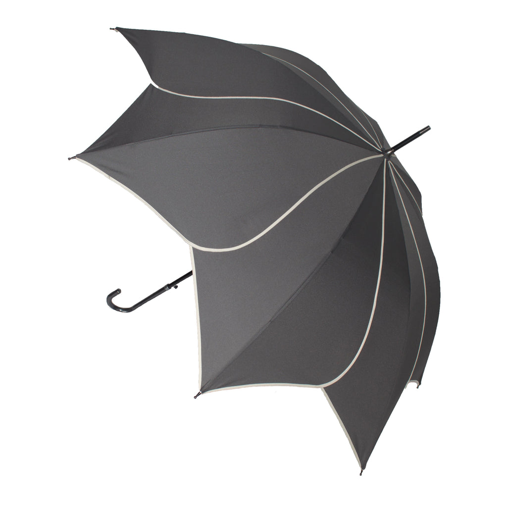 Everyday Swirl Stick Umbrella Charcoal