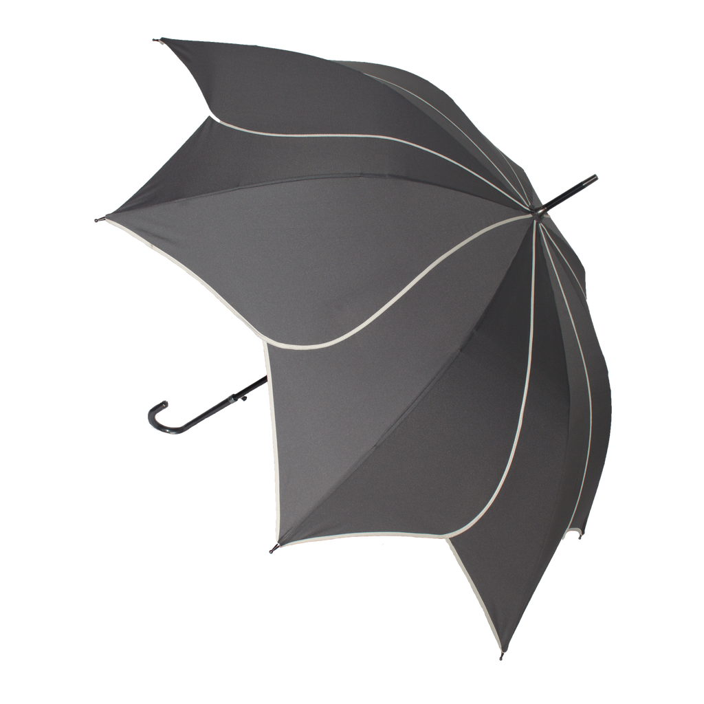 Everyday Swirl Stick Umbrella Charcoal