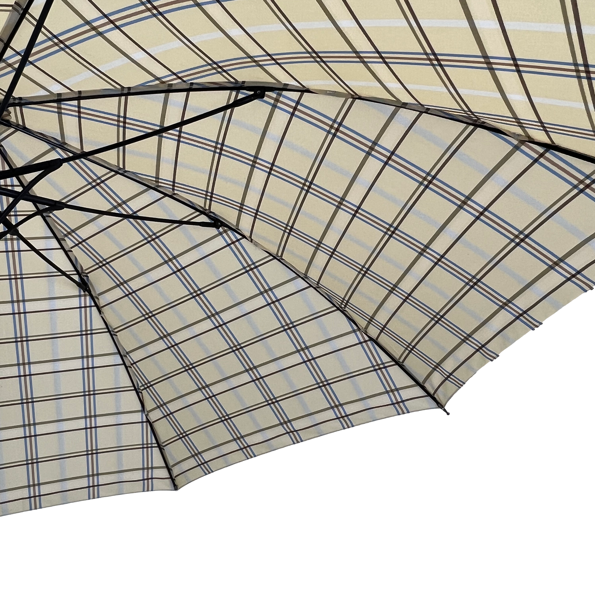 Everyday Tartan Stick Umbrella Cream