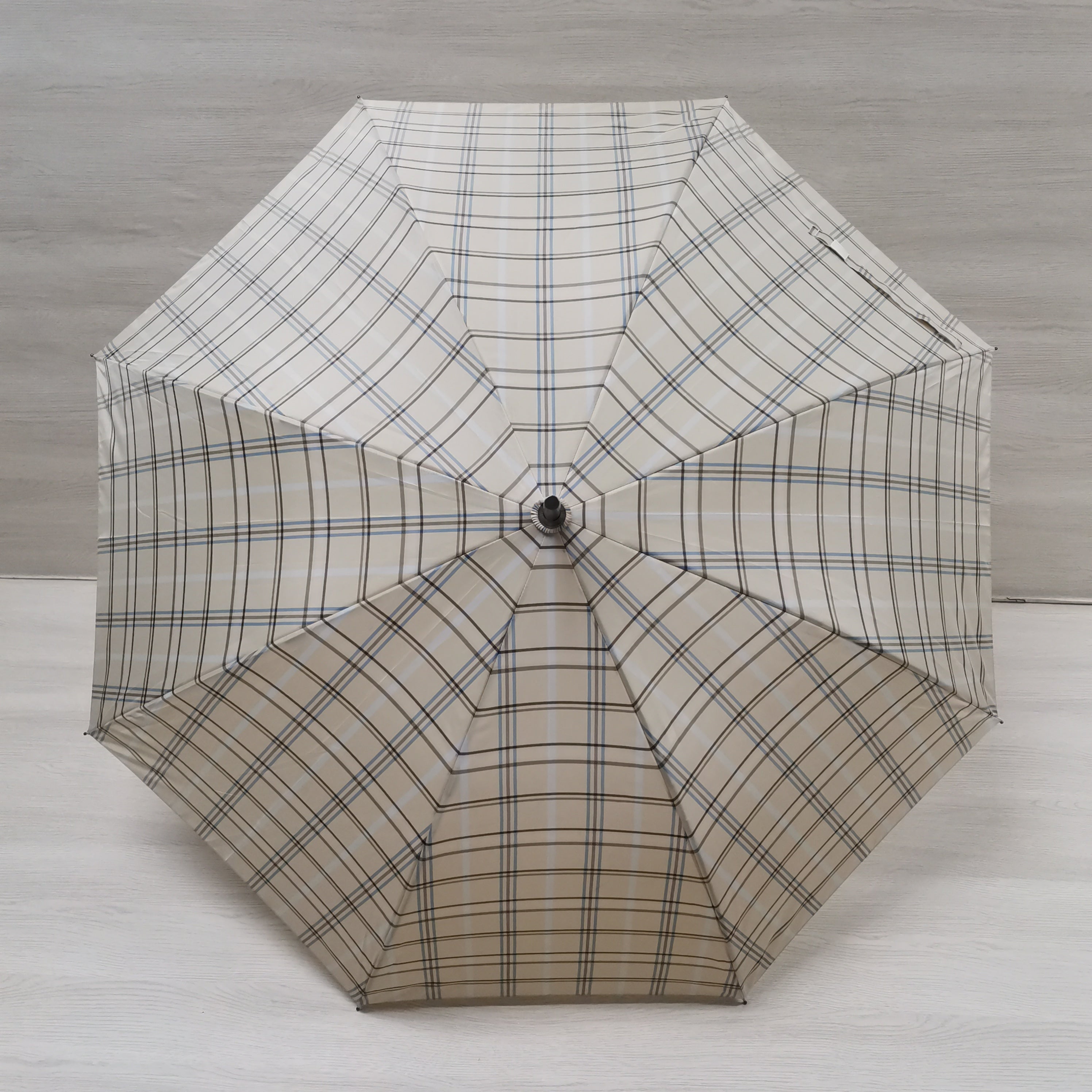 Everyday Tartan Stick Umbrella Cream