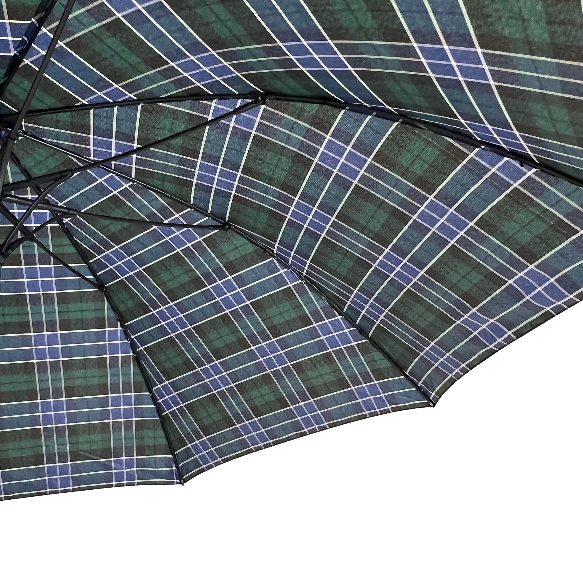 Everyday Tartan Stick Umbrella Green