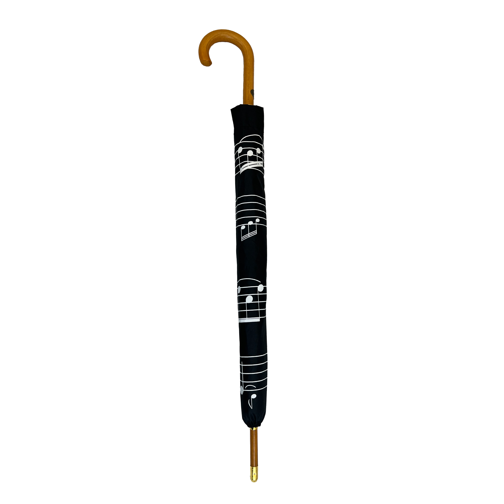 Black Music Umbrella with White Notes