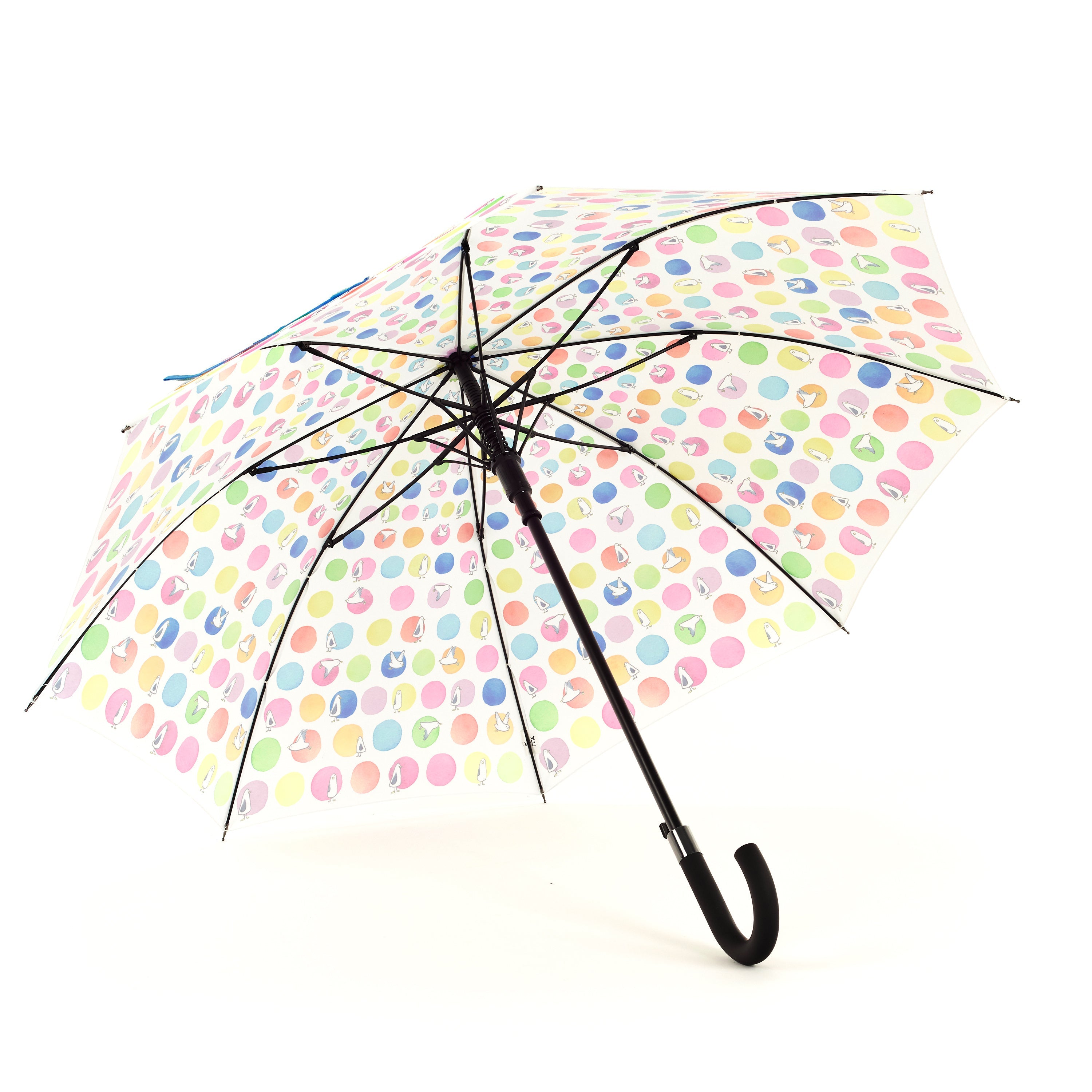Laura Wall Dots Design Stick Umbrella