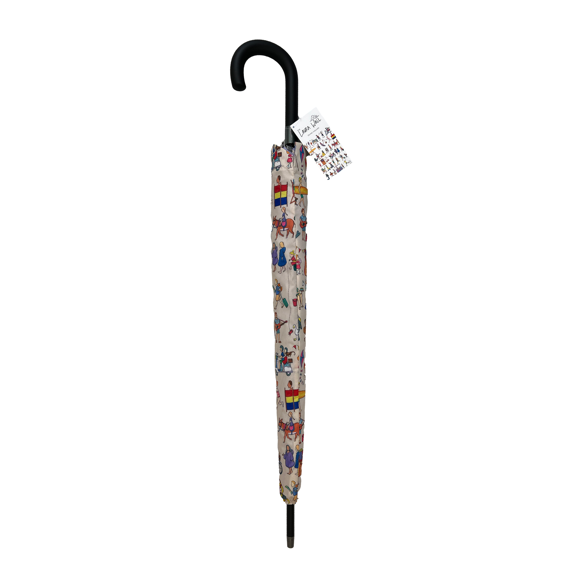 Laura Wall Seaside Shenanigans Dual canopy Stick Umbrella