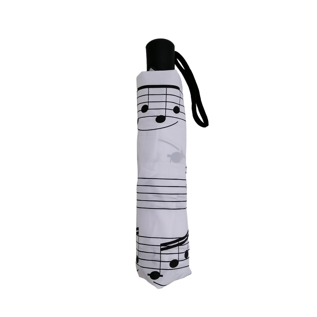 Music Notes Folding White with Black Notes