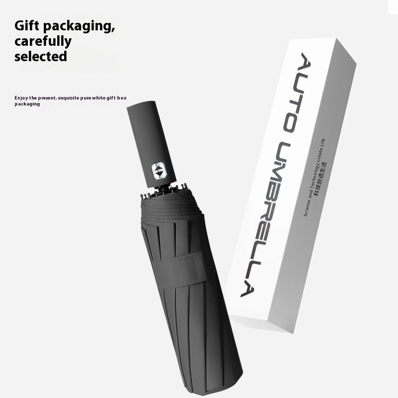 High-grade Double Black Rubber Umbrella