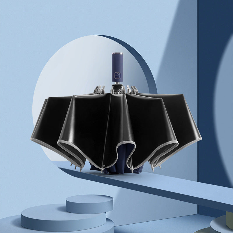 Vinyl Folding Umbrella with Reflective Strip