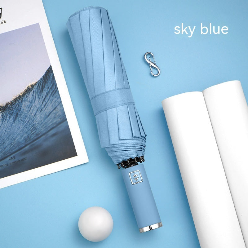 Large 16-bone Fully Automatic Reinforced Unisex Umbrella