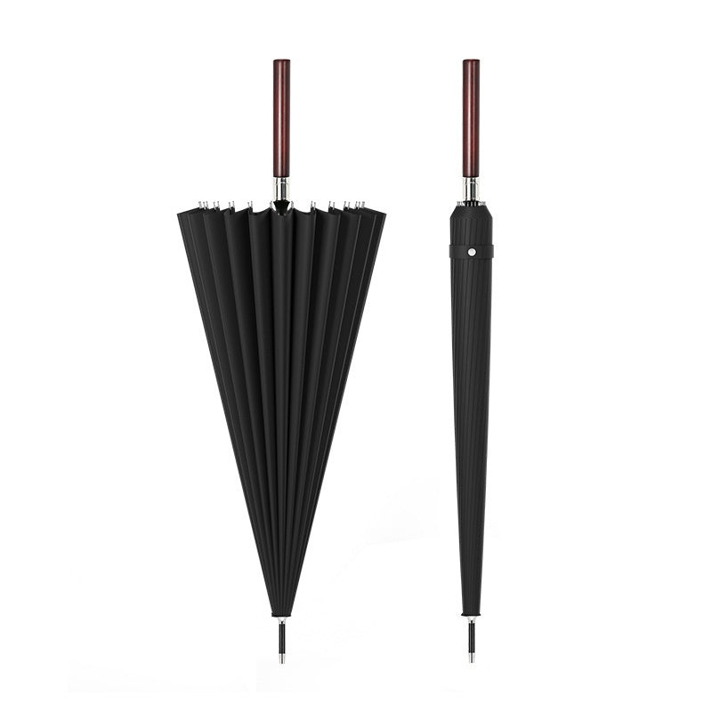 Men's Large Premium Business Umbrella with Wooden Handle