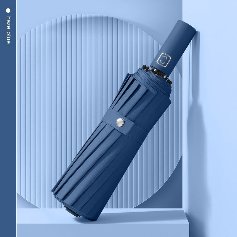Large 16-bone Fully Automatic Reinforced Unisex Umbrella