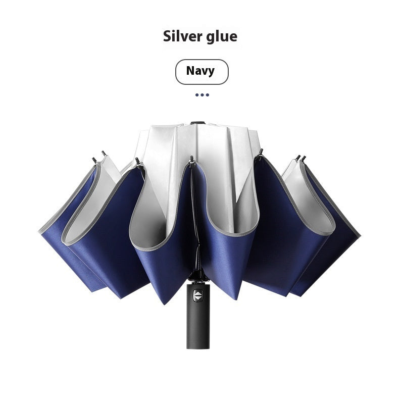 Compact Reversible Automatic Umbrella with UV Protection